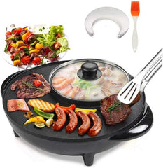 2-in-1 BBQ Grill & Hot Pot Cooker