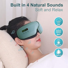 Smart Eye Massager with Heat & Bluetooth Relaxation